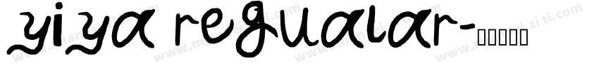 yiya regualar字体转换